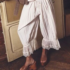 Free People Forever Young White Pants